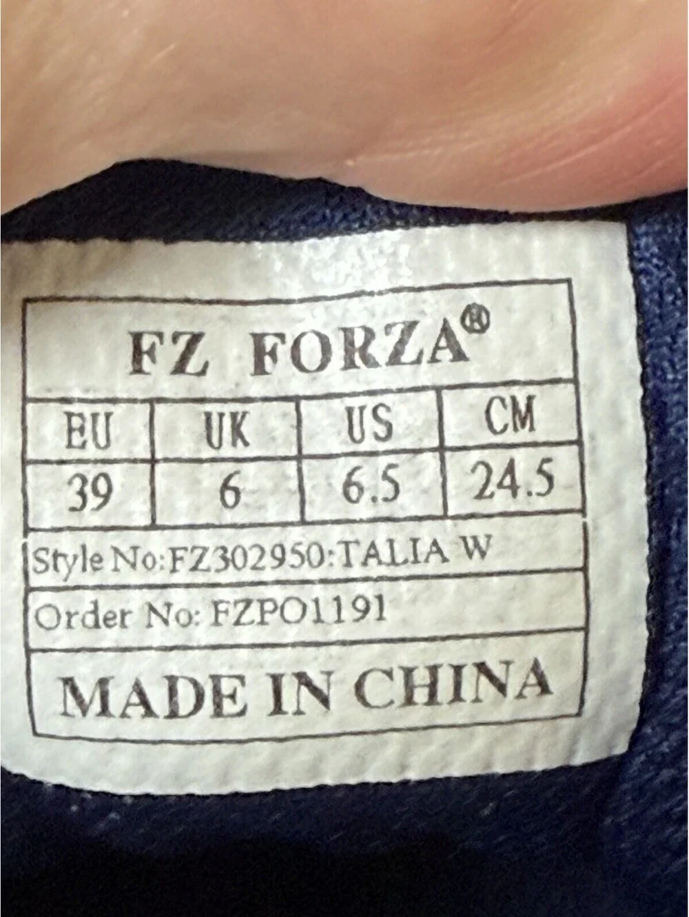 FZ Forza Women's Blue Multicolor Athletic Sneakers 6.5